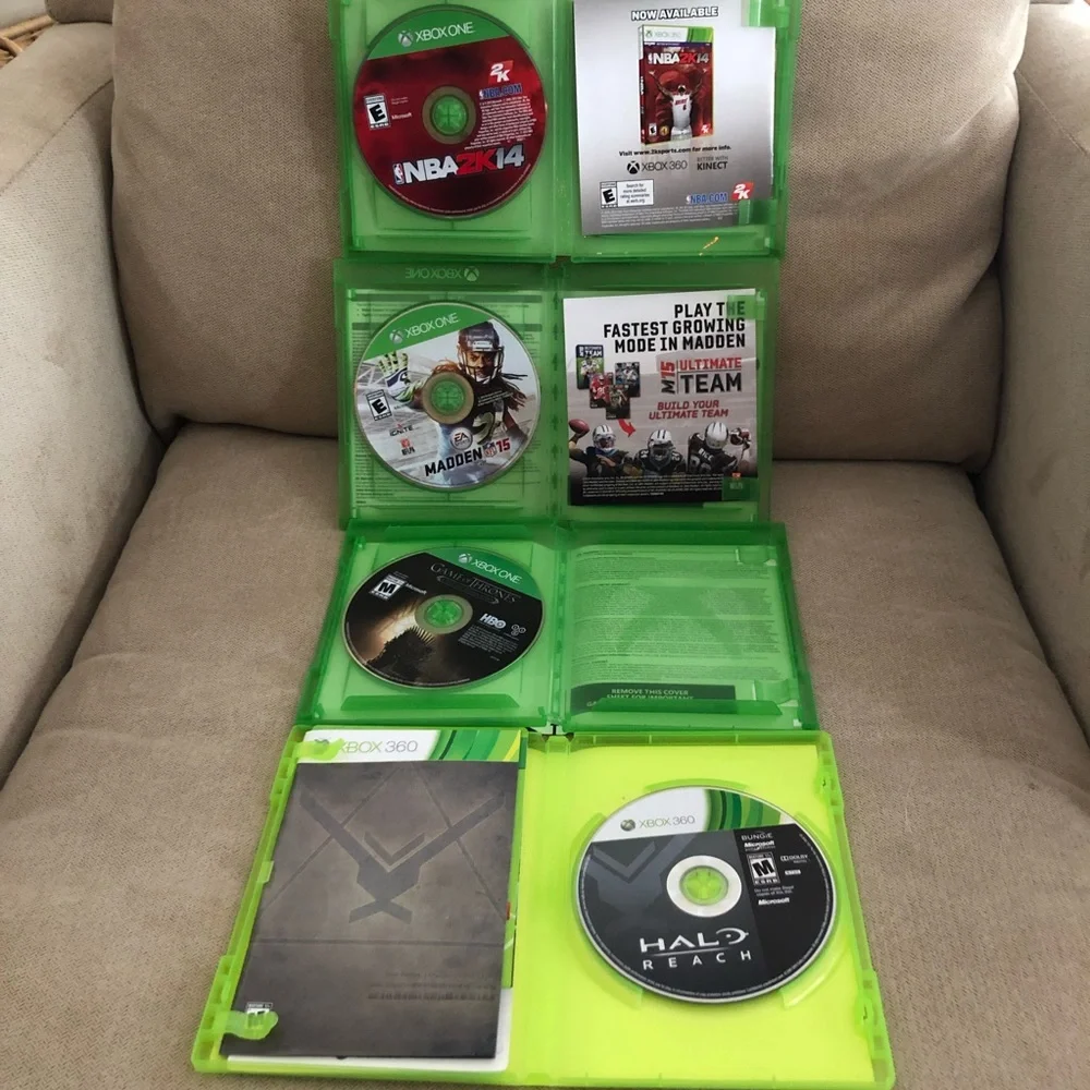 XBOX Game Bundle: Madden football, NBA Basketball, HALO Reach, Game of Thrones - Picture 6 of 8